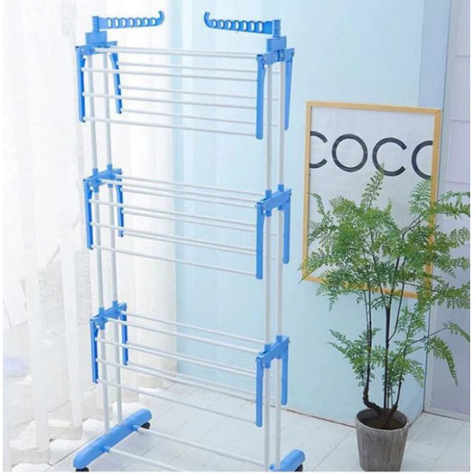 Uscator Vertical pentru Rufe Haine Mobil At Performance, si Pliabil pentru Spatii Mici, Suport Umerase